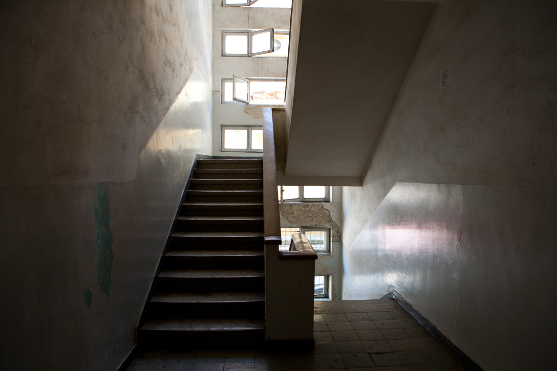 hospital staircase